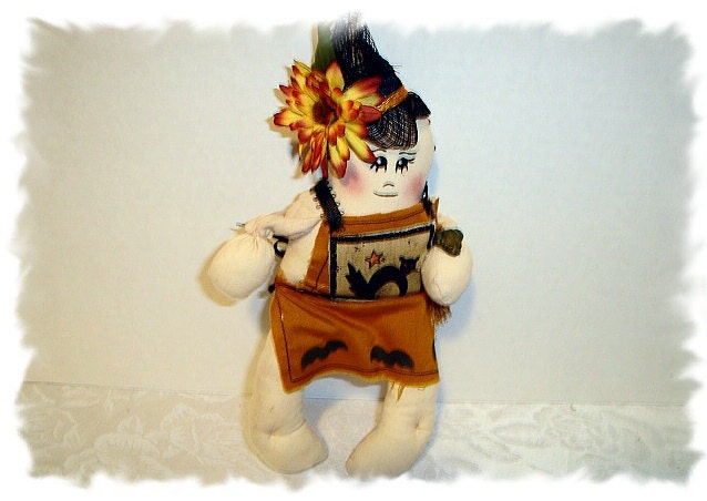 Halloween Witch Ornament/Handmade/FREE SHIPPING