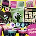 Halloween party PDF retro printables Schlock horror