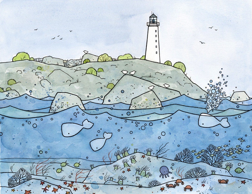 Limited Edition Coral Reef Illustration Print