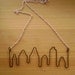 Philadelphia skyline necklace