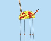 Knobby Knee Giraffe ( 11x14 Children's Art Print)