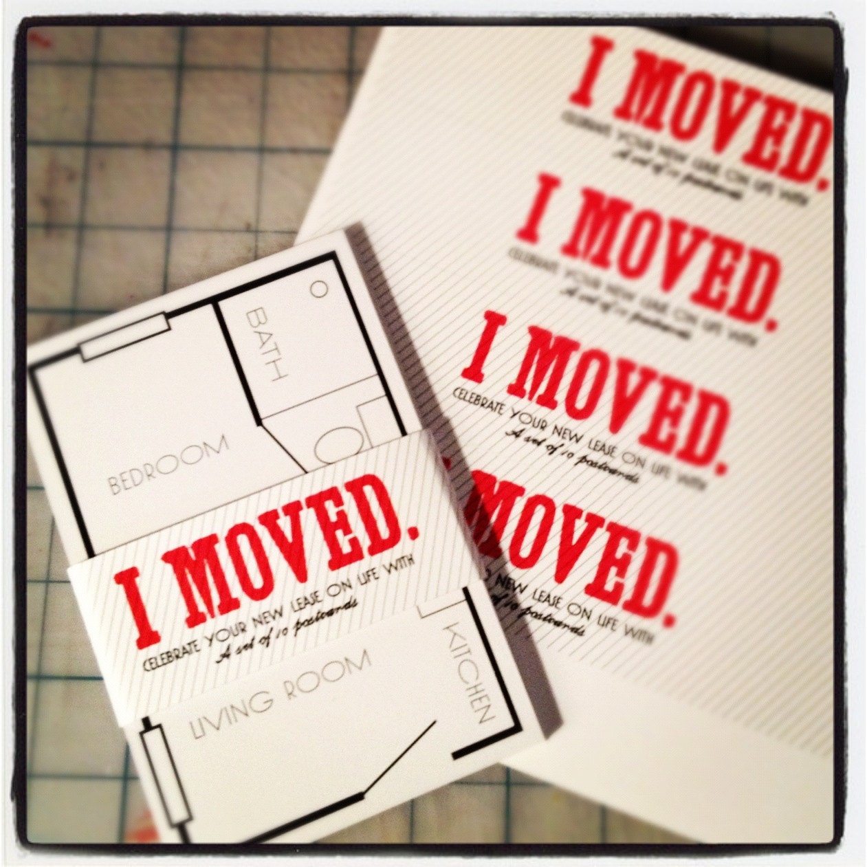 New Apartment Announcements - Set of 10 (Minimal)