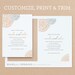 Instant Download - Blooms - DIY Wedding Invitation Templates