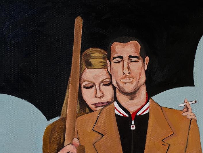 18" x 24" - "Margot and Richie At The Funeral" signed and numbered limited print