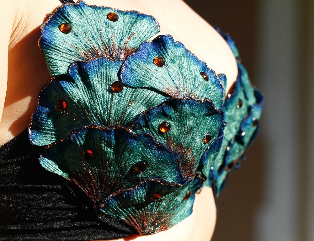 Beautiful Handmade Burlesque She Sells Sea Shells Bra - Limited Edition