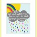 Dance in the Rain - 8x10 Art Print