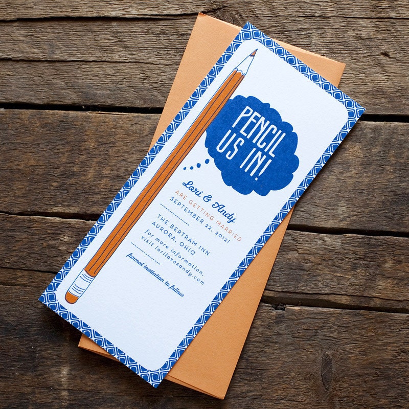 Pencil Us In Save the Date