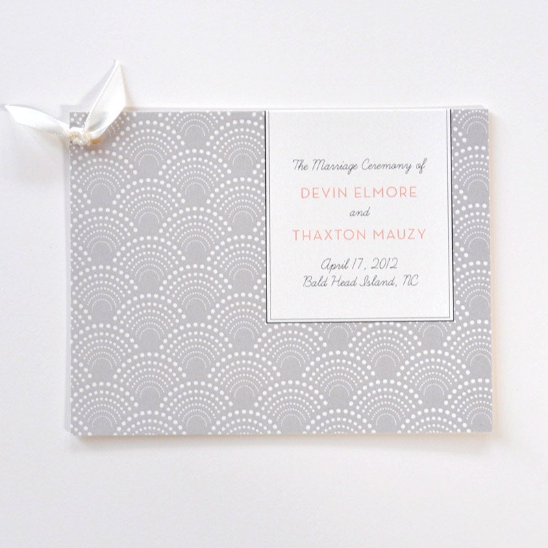 dots wedding program
