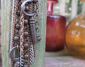 Long Earrings Vintage Keys
