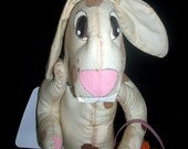 Bunny Rabbit Doll Handmade Easter Decoration Art Doll Hare Ooak Cloth Doll Home Decor Easter Basket Carrots