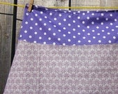 GREY GARDENS ALine Skirt - Size Extra Large - women ladies grey purple print