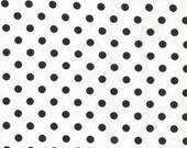 Ebony Dumb Dot Black on White Michael Miller Fabric FAT QUARTER