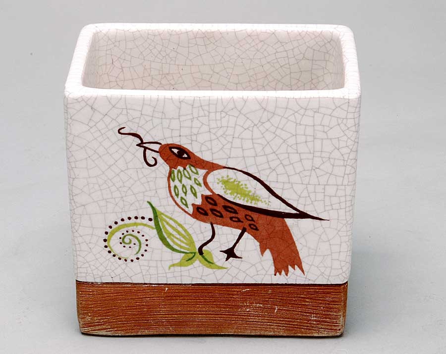 Vintage Midcentury Barbara Willis Bird Quail  Planter