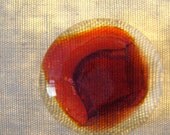 Fused Glass Cabachon - Dragon's Eye, Red Dragon no. 4 - OOAK