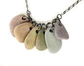 Natural jewelry - rainbow rock necklace - Rock Collections, Rainbow - 495