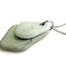 Natural Jewelry - Zen rock necklace handmade from natural stone. "Sage Greens" 027