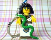 Egyptian Queen Keychain - made from Series 4 LEGO (r) Minifigure