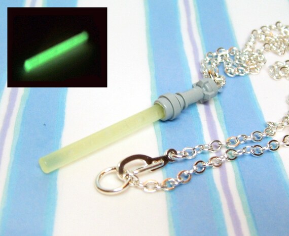 Glow in the Dark Light Saber Necklace - Strong Enough for a Man