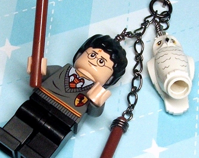 Harry Potter & Hedwig Bookmark - Original Design made from Genuine LEGO (r) Figures and Pieces