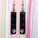 Geek Chic Earrings with LEGO (r) Plates and Swarovski Crystals - Black
