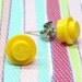 Little Yellow Earrings made from LEGO (r) Pieces
