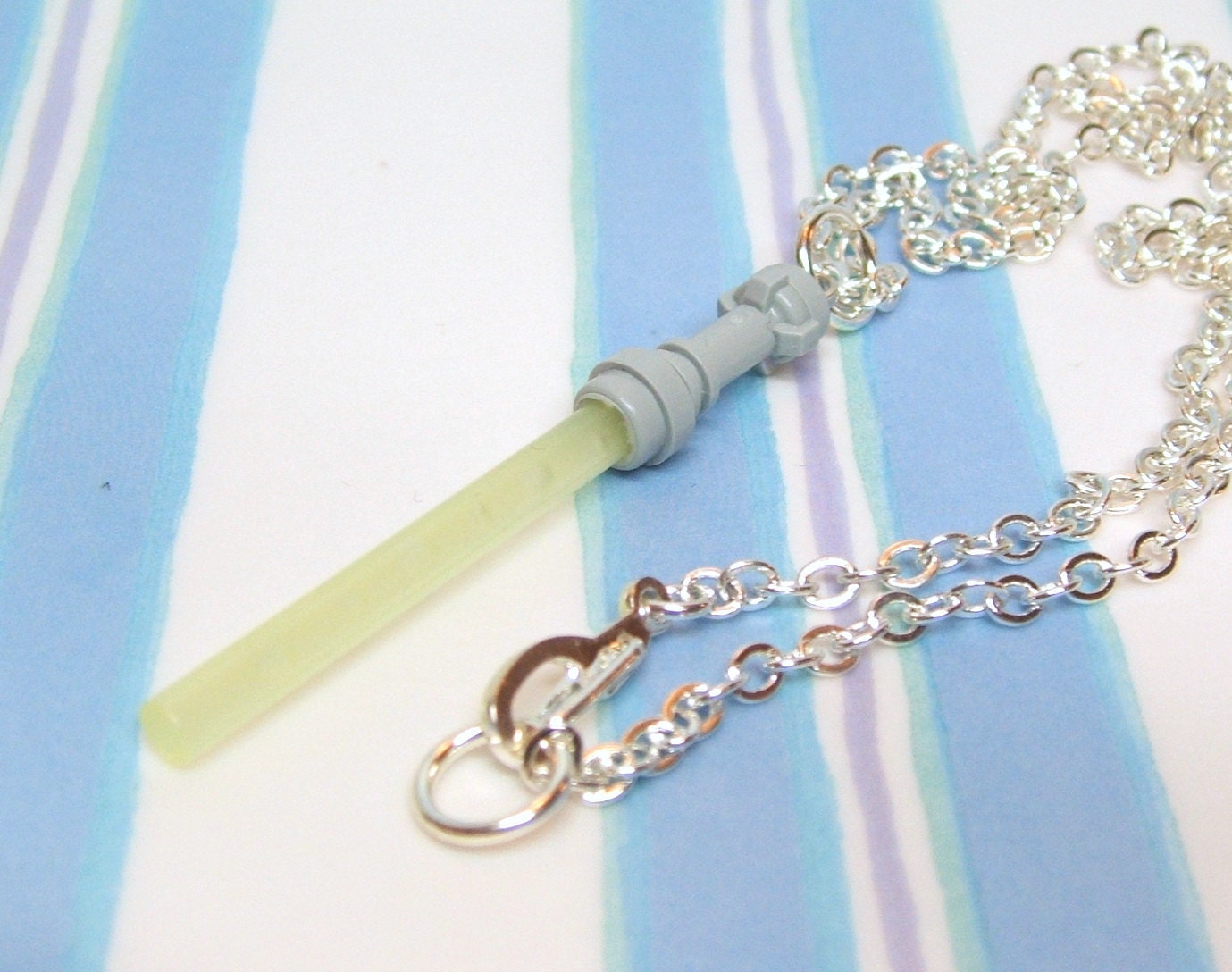 Glow in the Dark Light Saber Necklace - Strong Enough for a Man