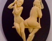 Trapeze Cameos 40x30mm, set of 3