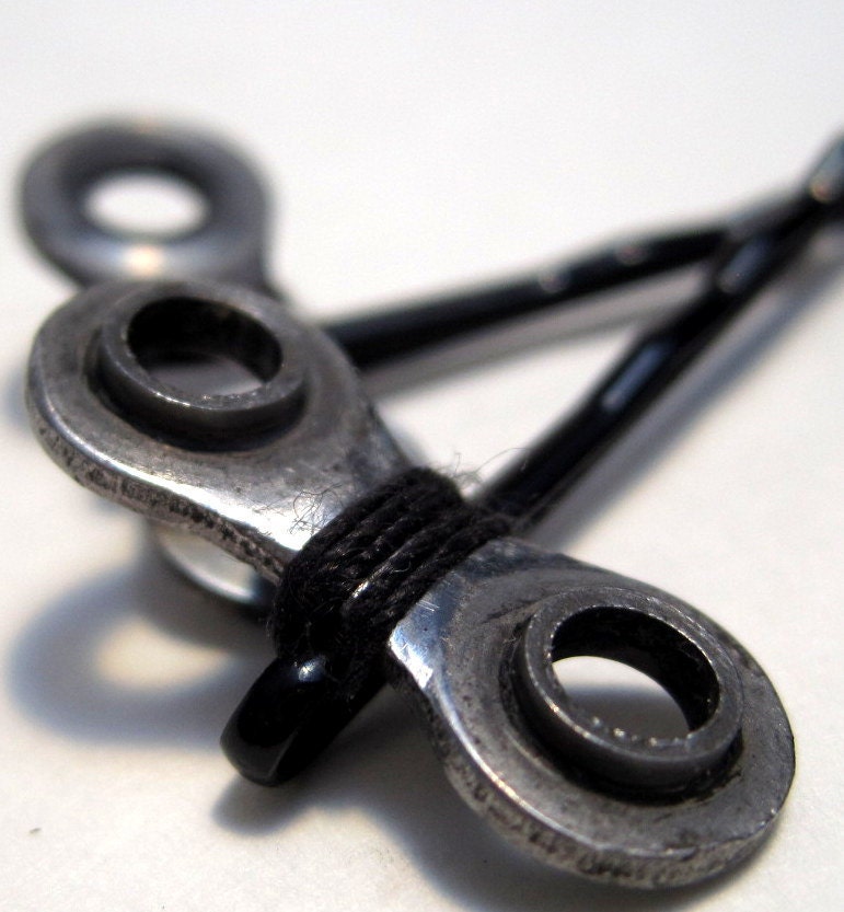 Bike Chain Hair Pins - Steel and Ridges