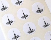 Chandelier Stickers One Inch Round Seals