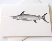 Sleek Swordfish Notecard Set of 10
