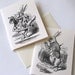 Set of 12 Wonderland Rabbits Notecards