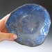 Reserved for MARE and FRANCO's wedding Ceramic Bowls Blue set of 4 -handmade tableware - Wedding Gifts Unique Organic with Laces