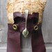 British Helm masquerade mask with brown leather, teabags and vintage spoon for men