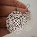 Round Rhodium Filigree Earrings, Silver Earrings