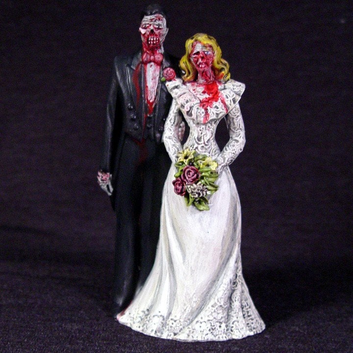 Wedding cake toppers zombie