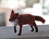 Needle Felted  Animals-  fox--needle felt by Daria Lvovsky- made for custom orders