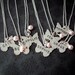 Hand Stamped Butterfly Sterling personalized necklace Flower girl First Communion etc.