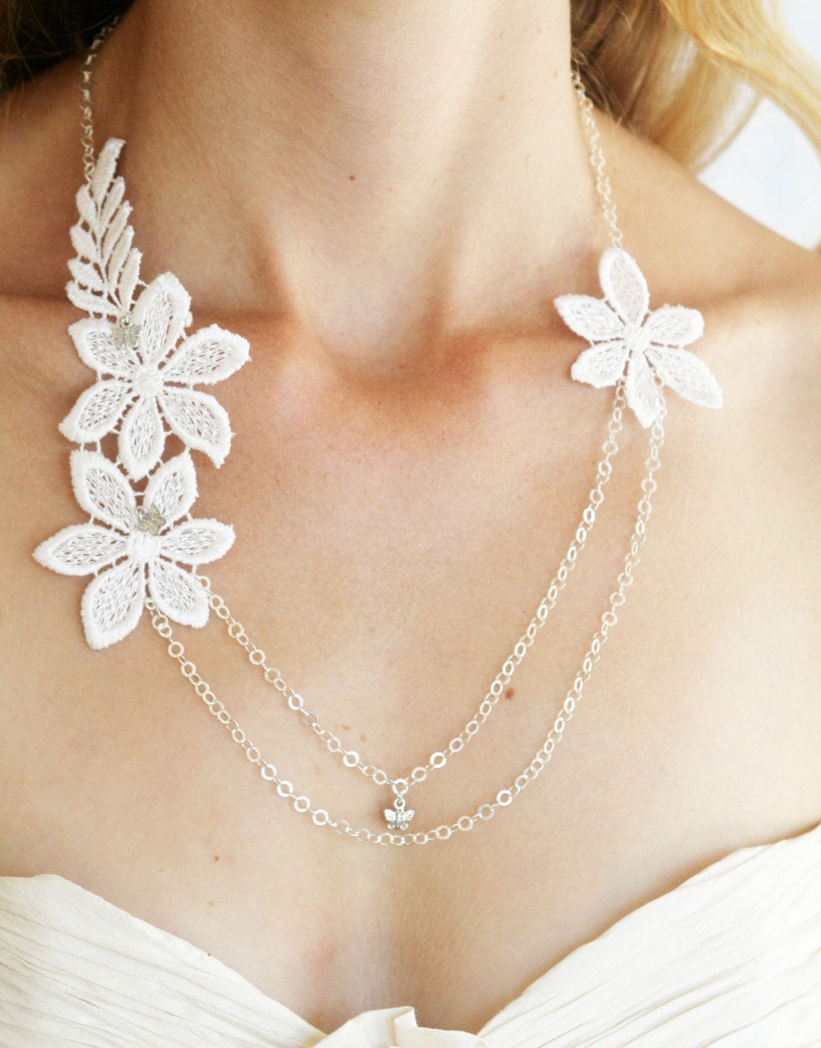 Spring Blossom Double chain necklace