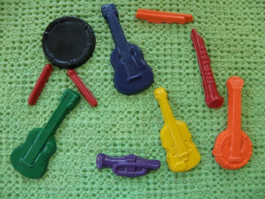 Recycled Crayons-Music Instruments