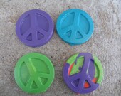 Recycled Crayons- Peace signs