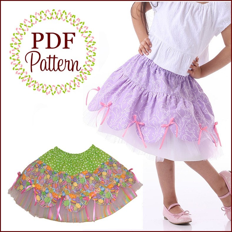 Twirl Scallopini Skirt, Boutique Pattern PDF E-Book, by the Scientific Seamstress