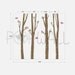 Wall Decal Sticker Art - Birch Tree Wall Decal - 10 FREE BIRDS -075