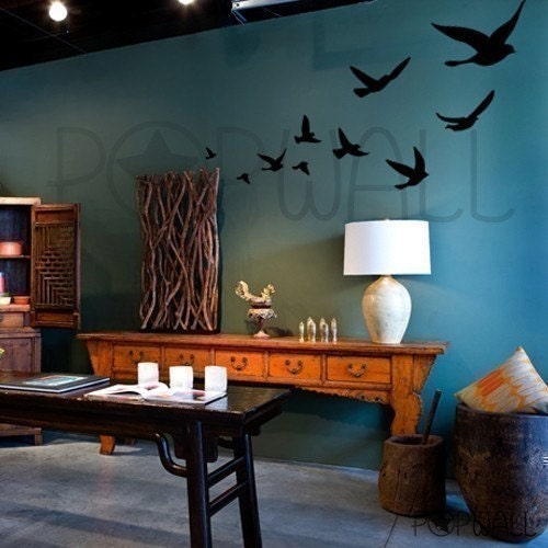 Vinyl Wall Art Decal -Flying Birds  - 008