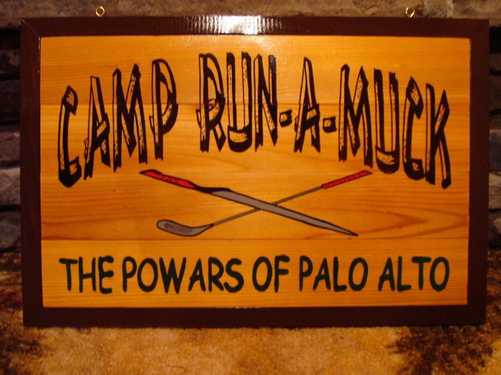 Home Decor. Personalized Custom Wood Sign. All natrual cedar wood sign Camp Run A Muck
