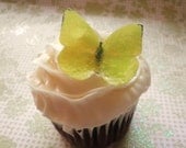 EDIBLE Butterflies The Original - Small Buttercup Yellow - Cake & Cupcake Toppers - PRECUT and Ready to USe