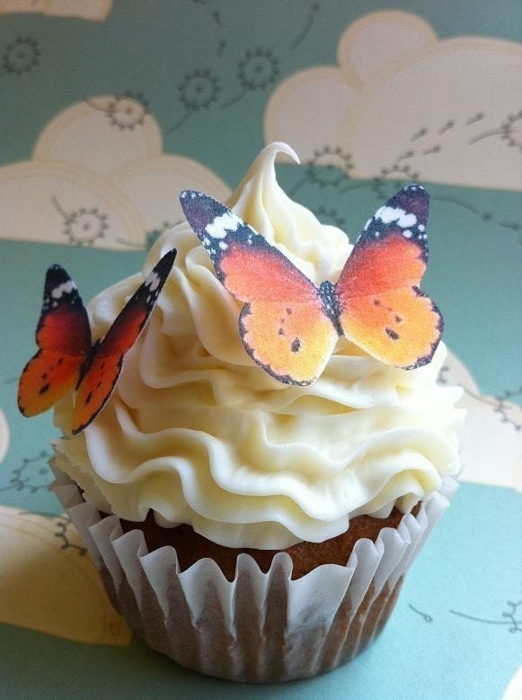 EDIBLE Butterflies - The Original Edible Butterflies by Sugar Robot - small orange monarch