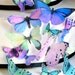 The Original EDIBLE BUTTERFLIES - Assorted Purple and Green set of 30 - Cake & Cupcake toppers - Food Accessories