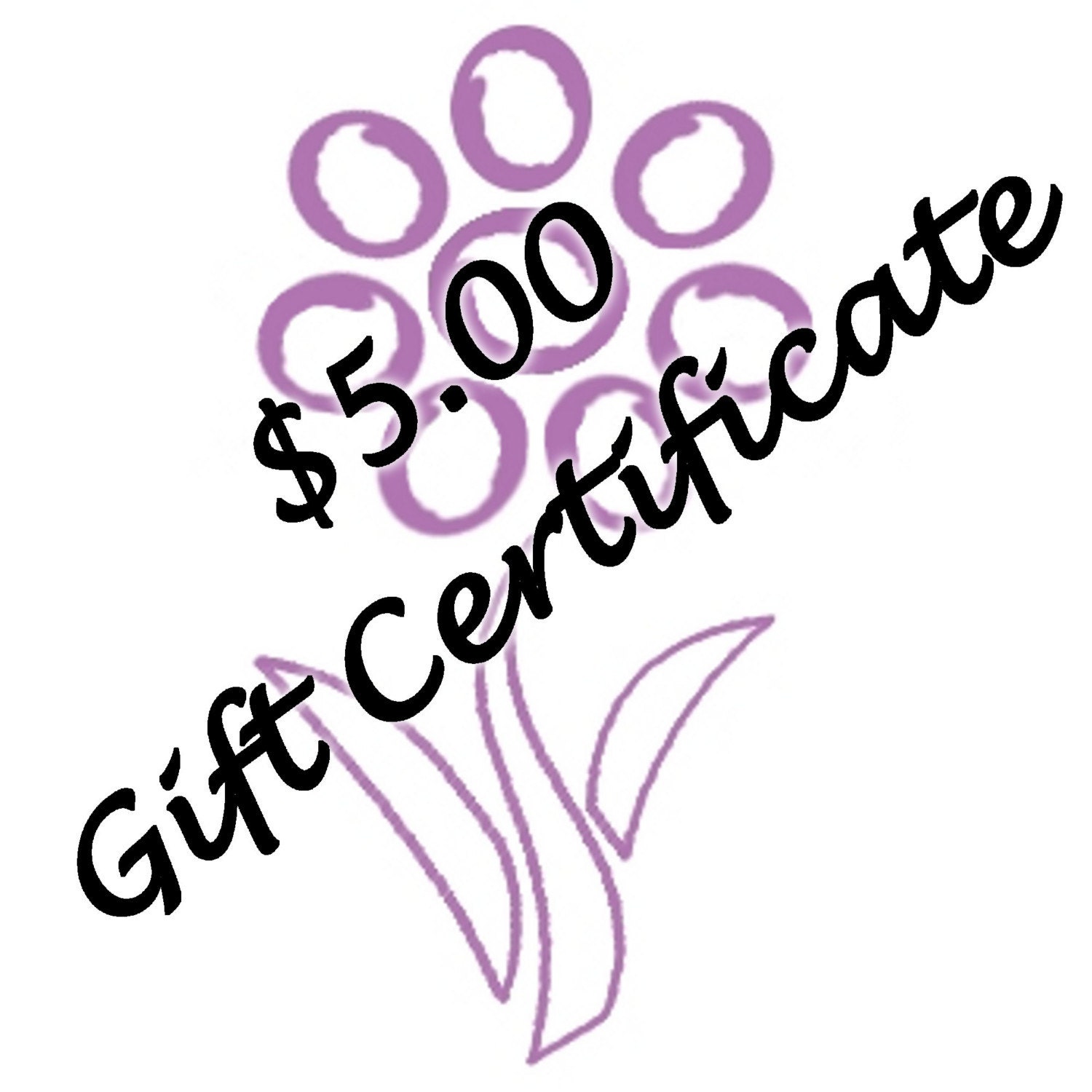 5 Dollar Gift Certificate