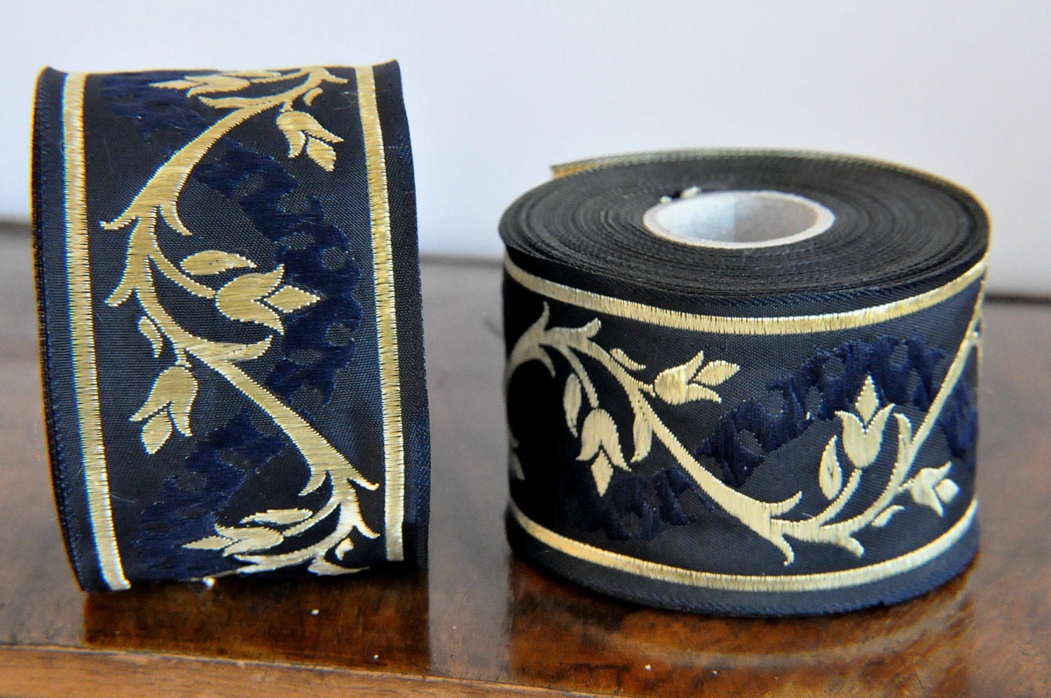 Floral Jacquard Ribbon Trim 1 m