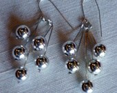 Signature Five Sterling Silver Ball Earrings